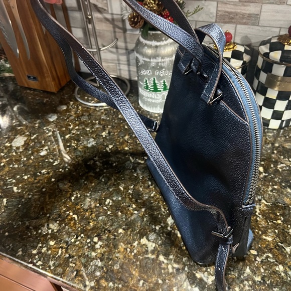 Michael Kors Black Leather Men's Backpack - Picture 3 of 3